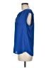 J.Crew 100% Polyester Blue Sleeveless Blouse Size M (estimated) - photo 5