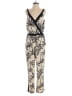 DR2 100% Polyester Graphic Ivory Jumpsuit Size M - photo 1