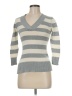 Faded Glory Stripes Gray Pullover Sweater Size M - photo 1