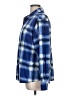 Riders by Lee 100% Polyester Plaid Blue Long Sleeve Blouse Size L - photo 5