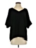 La Miel 100% Polyester Black Short Sleeve Blouse Size S - photo 1