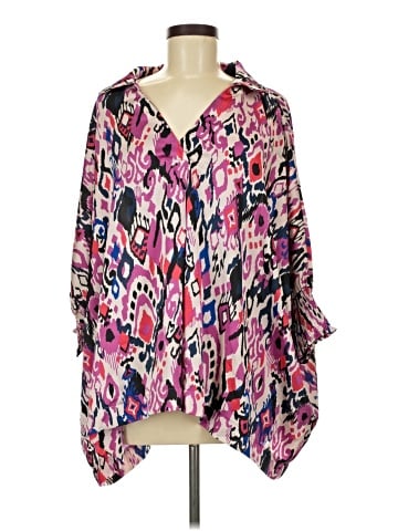 Umgee 3/4 Sleeve Blouse (view 1)
