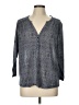 H&M 100% Polyester Gray 3/4 Sleeve Blouse Size L - photo 1
