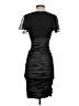 Nicole Miller Color Block Solid Black Cocktail Dress Size 0 - photo 2