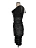 Nicole Miller Color Block Solid Black Cocktail Dress Size 0 - photo 5