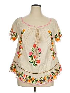 Boston Proper Short Sleeve Blouse