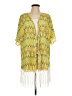 Fever 100% Polyester Yellow Kimono Size L - photo 1