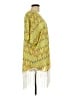 Fever 100% Polyester Yellow Kimono Size L - photo 4