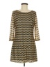 Papillon Chevron-herringbone Gold Casual Dress Size M (estimated) - photo 1