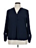 The Limited 100% Polyester Blue Long Sleeve Blouse Size XL - photo 1