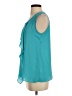 Sami & JO 100% Polyester Teal Sleeveless Blouse Size S - photo 5