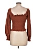 Altar'd State Brown Long Sleeve Blouse Size L - photo 2