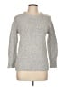 Joan Vass Tweed Silver Pullover Sweater Size L - photo 1
