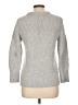Joan Vass Tweed Silver Pullover Sweater Size L - photo 2