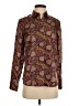 J.Crew Collection Paisley Burgundy Long Sleeve Button-Down Shirt Size 2 - photo 1