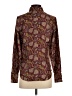 J.Crew Collection Paisley Burgundy Long Sleeve Button-Down Shirt Size 2 - photo 2