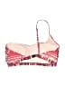 Nanette Lepore 100% Polyester Paisley Red Swimsuit Top Size 8 - photo 2