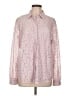 JM Collection 100% Polyester Pink Long Sleeve Blouse Size L - photo 1