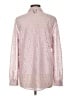 JM Collection 100% Polyester Pink Long Sleeve Blouse Size L - photo 2