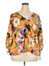 Weekend Suzanne Betro 100% Polyester Orange 3/4 Sleeve Blouse Size 2X - photo 1