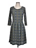 Max Studio Argyle Gray Casual Dress Size L - photo 1