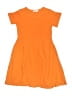 Arshiner Solid Orange Dress Size 130 cm / US 8 - photo 1