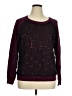 Timeless by Naeem Khan Stars Burgundy Pullover Sweater Size 1X - photo 1