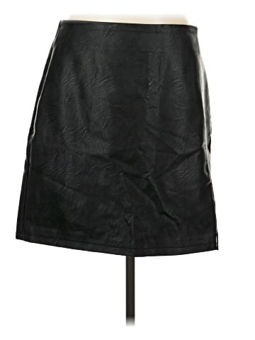 Topshop Faux Leather Skirt (view 1)