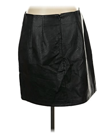 Topshop Faux Leather Skirt (view 2)