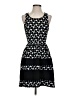 Pixley 100% Polyester Graphic Black Cocktail Dress Size S - photo 1