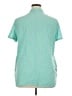 North Style 100% Cotton Teal Short Sleeve Blouse Size XL - photo 2