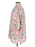 Entro Floral Pink Short Sleeve Blouse Size XL - photo 5