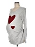 Isabel Maternity Hearts Silver Cardigan Size Med Maternity - photo 1