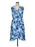 Apt. 9 100% Polyester Print Blue Cocktail Dress Size XL - photo 1