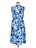 Apt. 9 100% Polyester Print Blue Cocktail Dress Size XL - photo 2