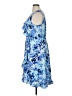 Apt. 9 100% Polyester Print Blue Cocktail Dress Size XL - photo 5