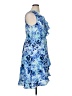 Apt. 9 100% Polyester Print Blue Cocktail Dress Size XL - photo 4