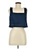 Moon River 100% Cotton Blue Sleeveless Top Size M - photo 1