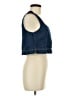 Moon River 100% Cotton Blue Sleeveless Top Size M - photo 4