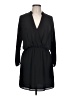 Eight Sixty 100% Polyester Solid Black Casual Dress Size L - photo 1
