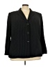 Le Suit 100% Polyester Black Blazer Size 22 - photo 1