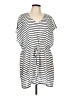 Lands' End 100% Modal Stripes White Swimsuit Cover Up Size 10 - photo 1