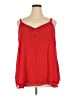 Torrid 100% Polyester Red Sleeveless Blouse Size 3X Plus (3) - photo 1