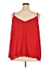 Torrid 100% Polyester Red Sleeveless Blouse Size 3X Plus (3) - photo 2
