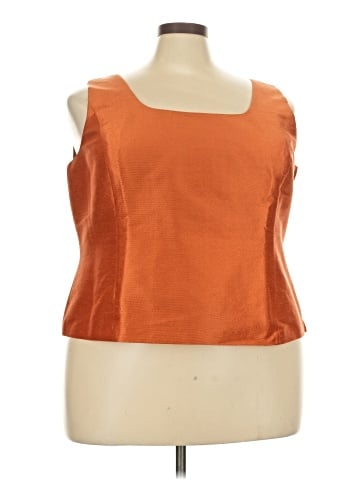 Linda Allard Ellen Tracy Sleeveless Silk Top (view 1)