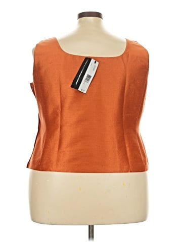 Linda Allard Ellen Tracy Sleeveless Silk Top (view 2)