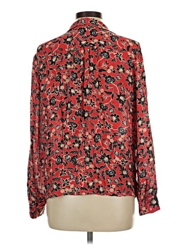 Parker Long Sleeve Silk Top (view 2)
