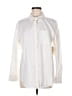 St. John's Bay 100% Cotton Color Block Ivory Long Sleeve Button-Down Shirt Size M - photo 1