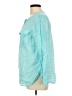 Talbots 100% Linen Teal Long Sleeve Blouse Size L - photo 5
