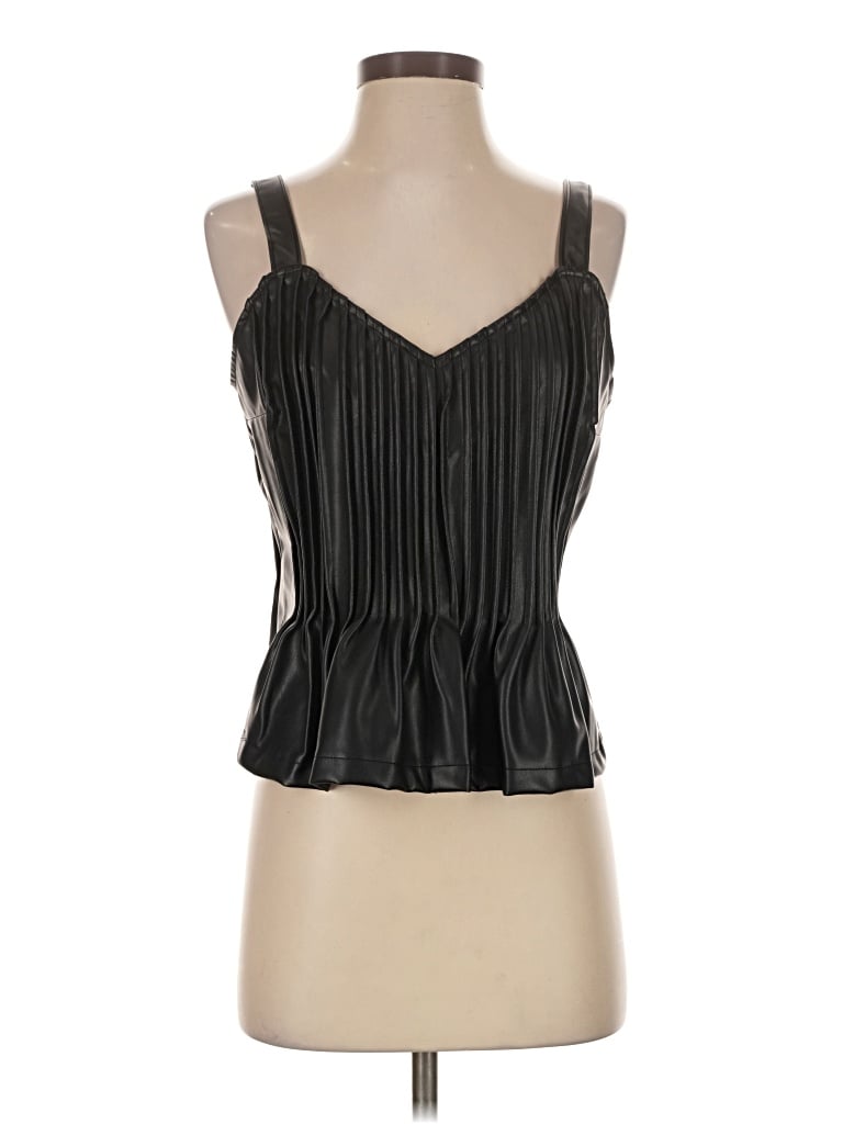 Pre-owned Let Me Be Tank Top Black Strapless Neckline Tops